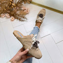 STEVE MADDEN ASIEL-MULE INSTAP SNEAKER 5395 - BEIGE SUEDE