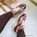 PAILLETTEN SNEAKER LT33-98 - FUCHSIA