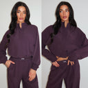 UNIQUE THE LABEL GIGI JACKET DEEP BERRY