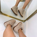 WEDGE BOOT 7109 - BEIGE