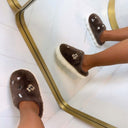 CHARM PANTOFFEL 9271 - MARRON