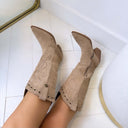 VEGAS SUEDINE STIEFEL DES8076 - KHAKI/SUE