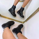 BOOTS EN SIMILICUIR BS25A - ALLBLACK