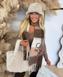 LIU JO CHECK SCARF 2F6075/T0300 - NATURALE