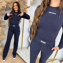 UNIQUE THE LABEL ROBYN LONGSLEEVE DEEP DARK NAVY