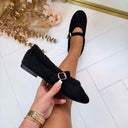 ANNE FRINGE SLIPPER AQ212 - BROWN