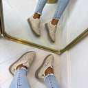 SNAKE SNEAKER LS-706 - BEIGE