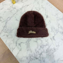 GUESS FURRY KNITTED BEANIE AW5633POL01 - BTC BROWN