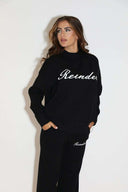 *SALE* REINDERS LOUNGE SWEATER W3804 - TRUEBLACK