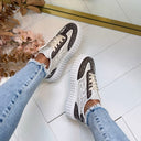 GLAMOUR SNEAKER LX-352 - BROWN