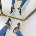 GUESS SNEAKERS EN JEAN AVEC LOGO FLJR11DEN112 - BLEU