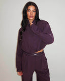 UNIQUE THE LABEL GIGI JACKET DEEP BERRY