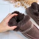 **LAATSTE MAAT 38** INSTAP PANTOFFEL - BROWN