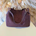 LIU JO CIRRY BOSTON BAG AF6185/T760A - RED AUBERGINE