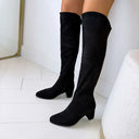 BOTTES SOPHIE SUEDINE DES8038 - BLACK/SUE