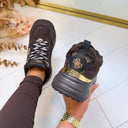 GUESS TEDDY SNEAKER FLFFA2LEA12 - BROWN