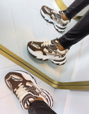 CHUNKY SNEAKER A88-229 - BROWN