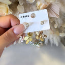 FLOWERS EARRING S1012 - GOLD