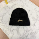 GUESS FURRY KNITTED BEANIE AW5633POL01 - BLACK