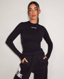 UNIQUE THE LABEL ROBYN LONGSLEEVE DEEP BLACK