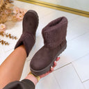 FLUFFY UGIE BOOT 8-510 - BROWN