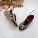 **LAATSTE MAAT 36** LA STRADA SNEAKER 2404328-1201 BLACK NUBK PU / LEO SATIN