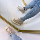 GUESS WEDGE SNEAKER FLTSUNFAL12 - TAUPE
