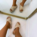 *SALE* HEELAL SLIPPER GQ8-086 - BEIGE