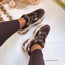STEVE MADDEN AMPLE SNEAKER 9804 - CHO BRN SD