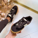 GUESS VELVET SNEAKER FLFN2AFAB12 - BROWN