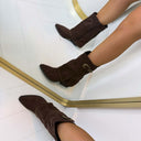SUEDINE SLEEVE STUDS LAARS DES8019 - BROWN