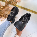 BUFFALO BINARY PINK 2.0 SNEAKER 16408 - BLACK