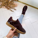 DWRS SALTA VERNIZ SNEAKER B12092-02 - AUBERGINE