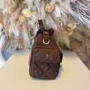 STEVE MADDEN BMICKI BAG 2706 - CHOCOLATE/GOLD