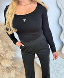 GUESS COLETTE BODYSUIT V4YP07J1314 - BLACK