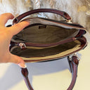 GUESS NOELLE II LUXURY SATCHEL BAG ZG967207 - BURGUNDY