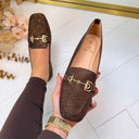 ANNE FRINGE MOCASSIN AQ212 - MARRON