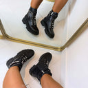 GUESS BESTSELLER BOOT FLFFICELE10 - BLACK/SILVER**