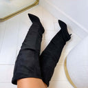 CINDY OVERKNEE LAARS T328 - BLACK