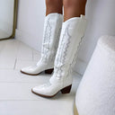 *ACTION* JENTE BOTTES COWBOY T-278 - BLANC