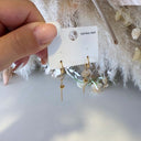 LIZZY HEART EARRING YY-0337 - GOLD