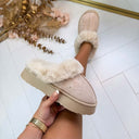 GLITTER PANTOFFEL X28-PL - BEIGE