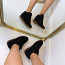 WEDGE BOOT 7109 - BLACK