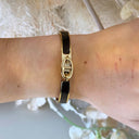 COLOUR CHAIN BRACELET SZ2394 - BLACK GOLD