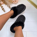 GLITTER PANTOFFEL X28-PL - BLACK