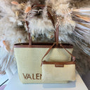 VALENTINO BAGS MAIAM SHOPPING BAG VBS9TE01PAG - NATURALE/CUOIO