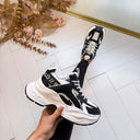 BUFFALO YUNO SNEAKER 18478 - BLACK/WHITE