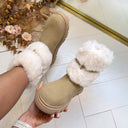 GUESS FURRY SNOWBOOT FLFMELELE10 - NATU