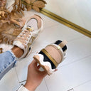 STEVE MADDEN SNEAKER SEDGWICK 5441 - WHITE/GOLD