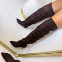 CINDY OVERKNEE LAARS T328 - BROWN